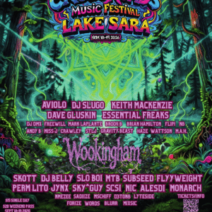 Crossroads Music Festival 2026 lineup poster for September 18-19 at Lake Sara